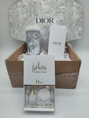 DIOR Toile de Jouy Tiger Tumbler J’adore Ornament Collector Gift Set NIB NWT